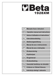 Beta 1928XM Bedienungsanleitung