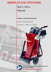 Hydac Filtromat OF5 F Betriebs- Und Wartungsanleitung