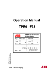 ABB TPR61-F33 Betriebshandbuch
