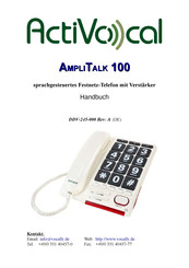 Activocal Ampli Talk 100 Handbuch
