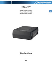 PowerWalker VFD 400 Schnellanleitung