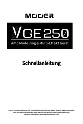 Mooer GE 250 Schnellanleitung
