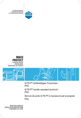 maco PVC U-Profil Serie Bedienungsanleitung