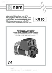 NSM KR 80 Serie Handbuch Für Die Bedienung Und Wartung