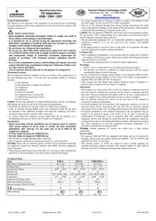 Emerson OSB-6 series Betriebsanleitung