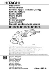 Hitachi G 12SR3 Bedienungsanleitung