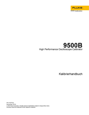 Fluke 9500B Kalibrierhandbuch