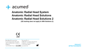 acumed Anatomic Radial Head System Handbuch