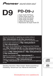 Pioneer PD-D9-J Bedienungsanleitung