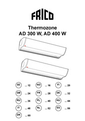 Frico Thermozone AD 300 W Montage- Und Betriebsanleitung