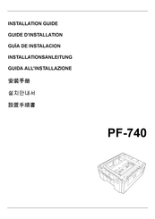 Olivetti PF-740 Installationsanleitung