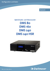 dallmeier DMS 80 Konfiguration Und Daten