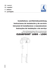 Beko CLEARPOINT L200 Installation Und Betriebsanleitung