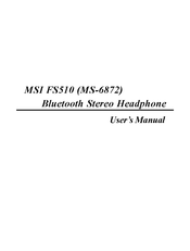 MSI FS510 Bedienungsanleitung