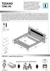 Forte TIZIANO TZML180 Montageanleitung