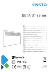 ensto BETA7-BT-EB-IP24 Installations- Und Bedienungsanleitung