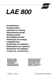 ESAB LAE 800 Betriebsanweisung