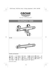 Grohe Grohtherm 1000 34 439 Montageanleitung