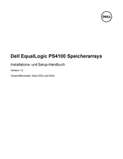 Dell Equallogic PS4100 Installations- Und Setup-Handbuch