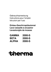 THERMA GAMMA 2000-S Gebrauchsanweisung