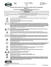 SIOUX SDG10P series Bedienungsanleitung Und Teileliste