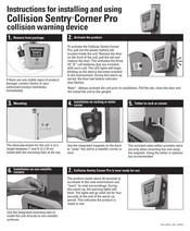 Collision Sentry Corner Pro Anweisungen Zur Installation Und Verwendung