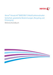 Xerox VersaLink B605, VersaLink B615 Referenzhandbuch