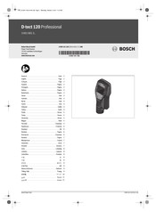 Bosch D-tect 120 Professional Bedienungsanleitung