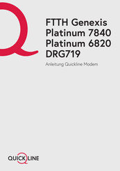 QuickLine FTTH Genexis Platinum 6820 Anleitung