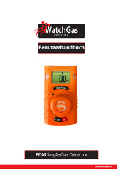 WatchGas PDM Single Gas Detector Benutzerhandbuch