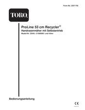 Toro ProLine 53 cm Recycler Bedienungsanleitung
