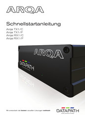 Datapath Arqa TX1/F Schnellstartanleitung