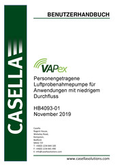 Casella VAPex Bedienungsanleitung