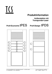 TCS Profi-Design tPDS Produktinformation