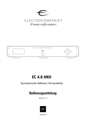 ELECTROCOMPANIET EC 4.8 MKII Bedienungsanleitung