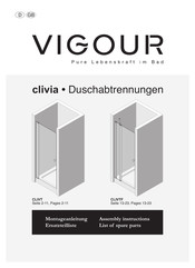 VIGOUR Clivia CLIVT Montageanleitung