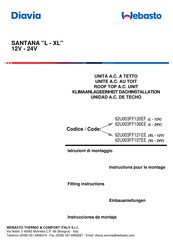 Webasto Santana XL Einbauanleitungen