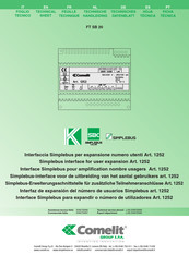 Comelit FT SB 20 Technisches Datenblatt