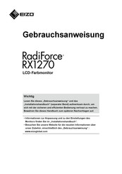 Eizo RadiForce RX1270 Gebrauchsanweisung