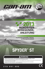 BRP SPYDER ST SM5 2013 Bedienungsanleitung