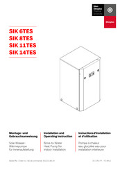 Dimplex SIK 14 TES Montage- & Bedienungsanleitung/Gebrauchsanweisung