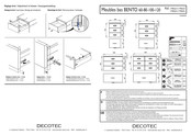 Decotec BENTO 60-80-100-120 Montageanleitung