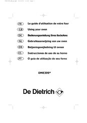 De Dietrich DME399 Serie Bedienungsanleitung