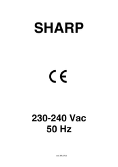 Sharp 395278 Anleitungen Und Hinweise Für Installation, Gebrauch Und Wartung