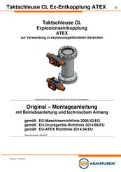 EBRO ARMATUREN Taktschleuse CL Ex-Entkopplung ATEX Betriebsanleitung