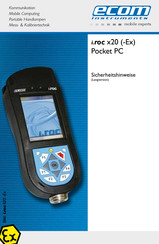 Ecom Instruments i.roc x20 (-Ex) Pocket PC Anleitung