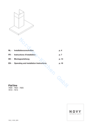 Novy Flat'line 7602 Montageanleitung