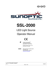 Sunoptic Surgical SSL-2000 Gebrauchsanleitung