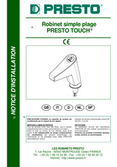 Presto TOUCH Installationsanleitung