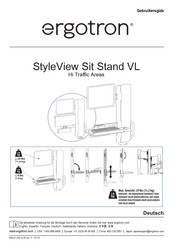 Ergotron StyleView Sit Stand VL Gebruikersgids